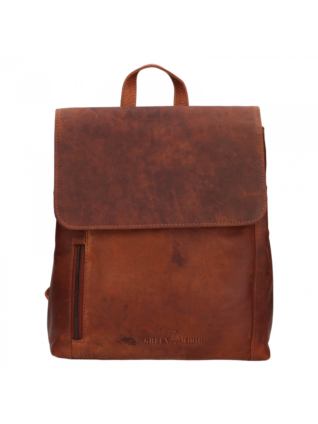 Dámský kožený batoh Greenwood Anet – hnědá